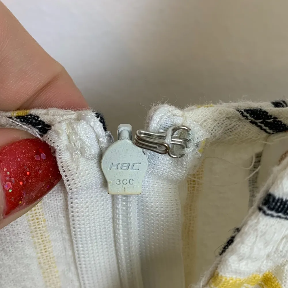 Flying Tomato Yellow & Black Striped Tie Front Mini Dress - Image 5