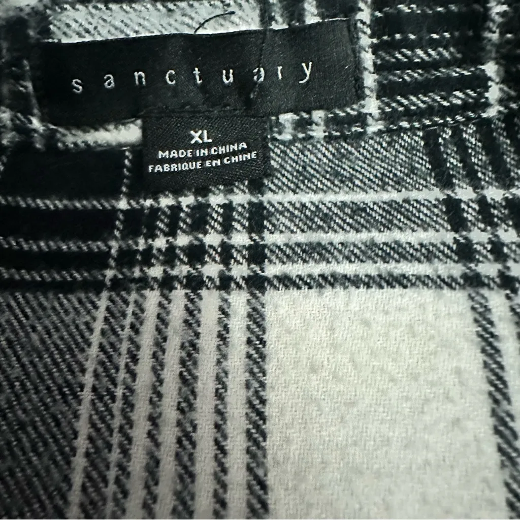 Sanctuary  Monochrome Checkered Top - Image 3