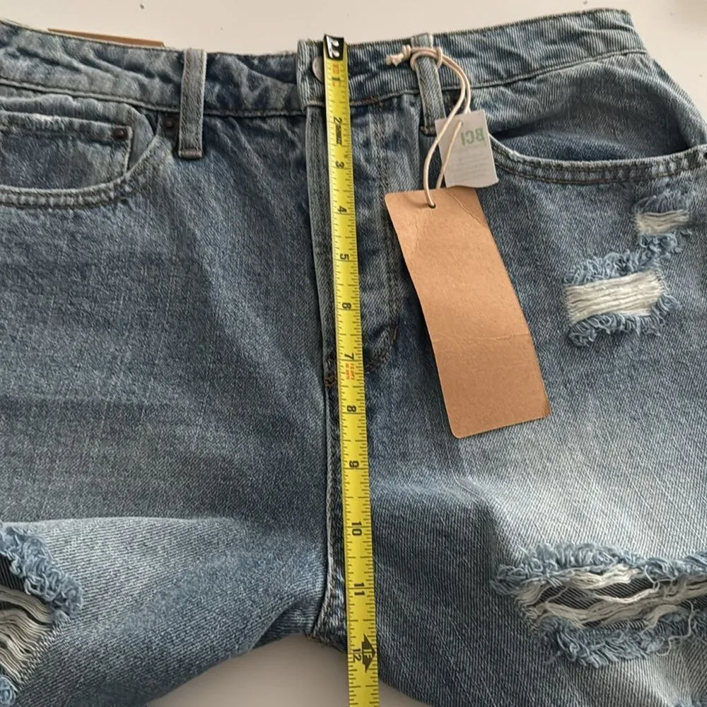 Vanilla Star Distressed Boyfriend 90’s Jeans in dark Wash NWT - Image 7