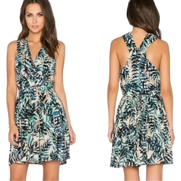 Anthropologie Greylin Women Mini Dress Sleeveless Cocktail Party Fern Size L - Image 2