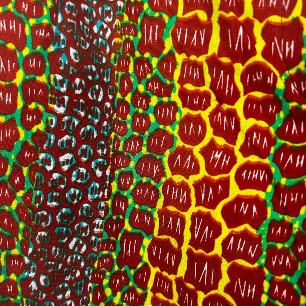 NWT Ohema Ohene Dee Print Clash High Waisted Trousers Colorful Animal Size US 4 Pink - Image 13