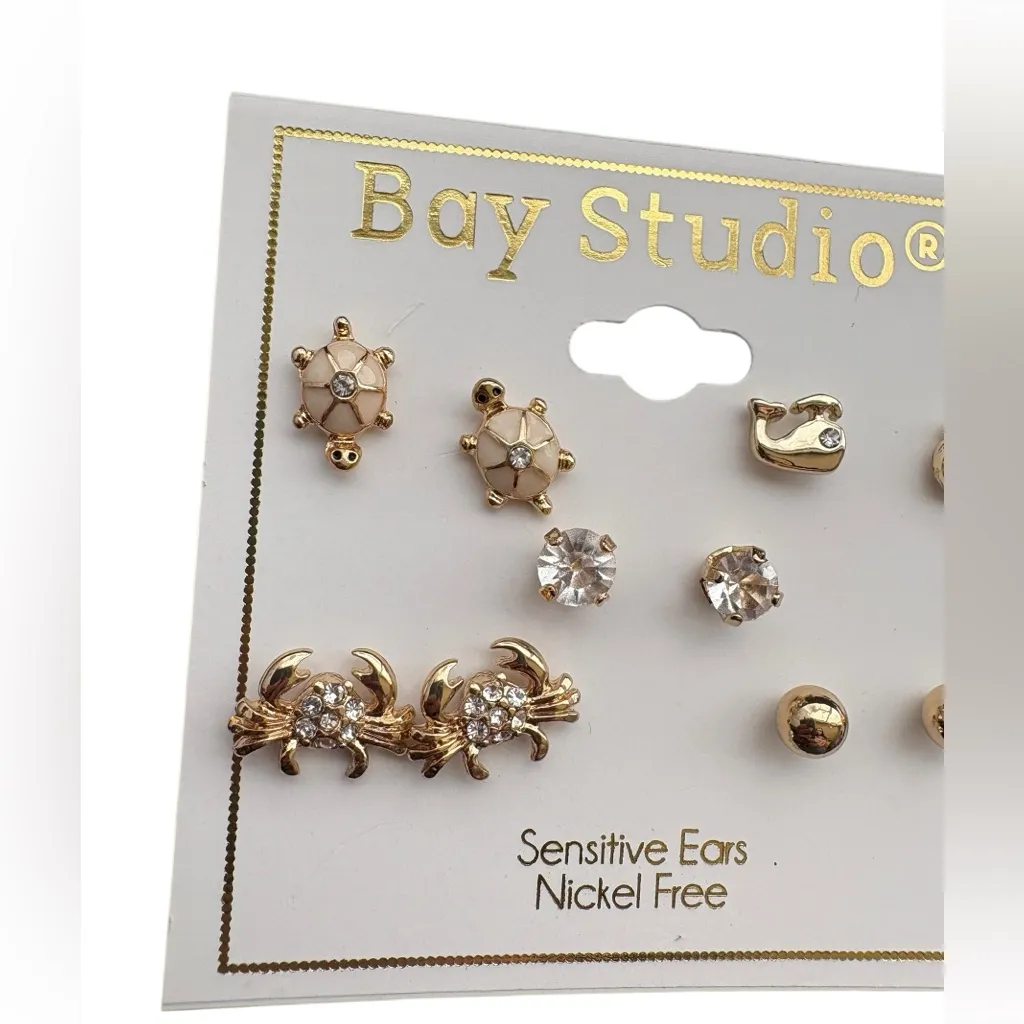 Bay Studio Gold and Silver Earring Set - Image 3
