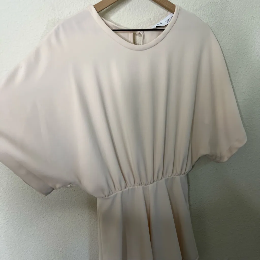 IRO Bamboo Crepe Playsuit Romper In Pastel Pink Womens Size 34 / US XS - Image 3