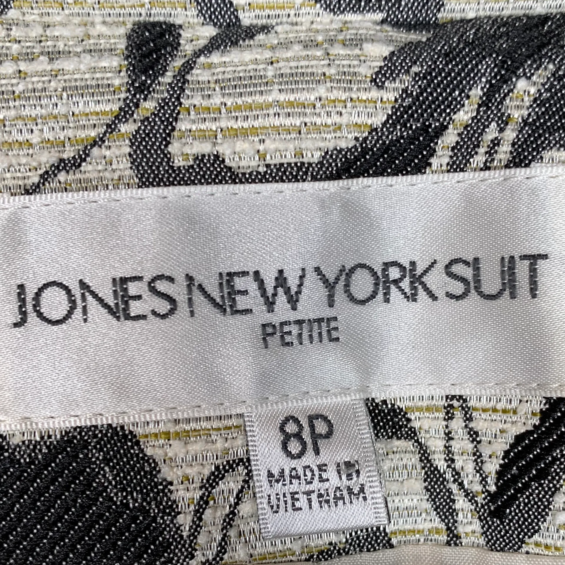 Jones New York Suit Brocade Floral Long Jacket - Image 8