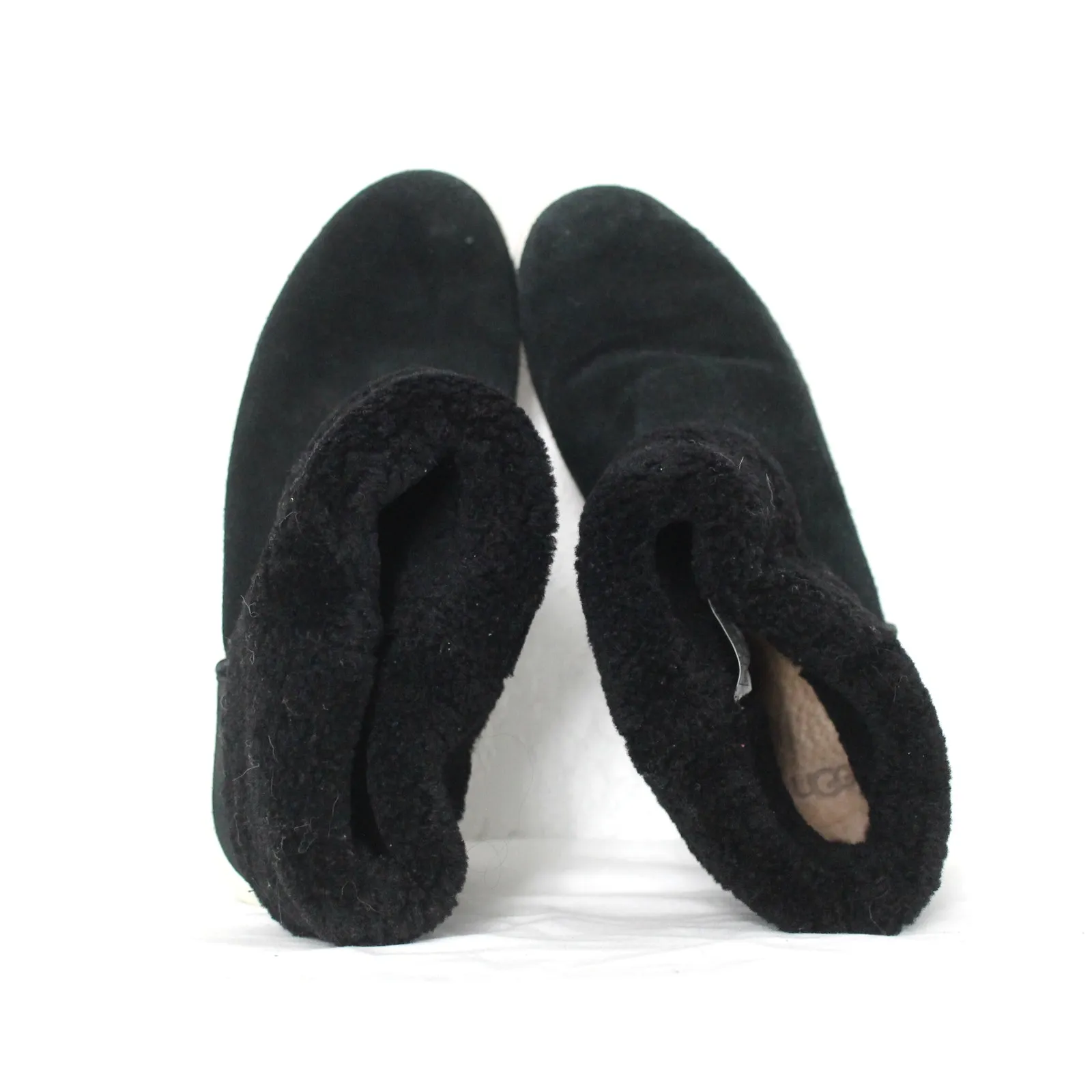 UGG Mika Bootie Size 10 Cozy Warm Foldover Cuff Black - Image 4