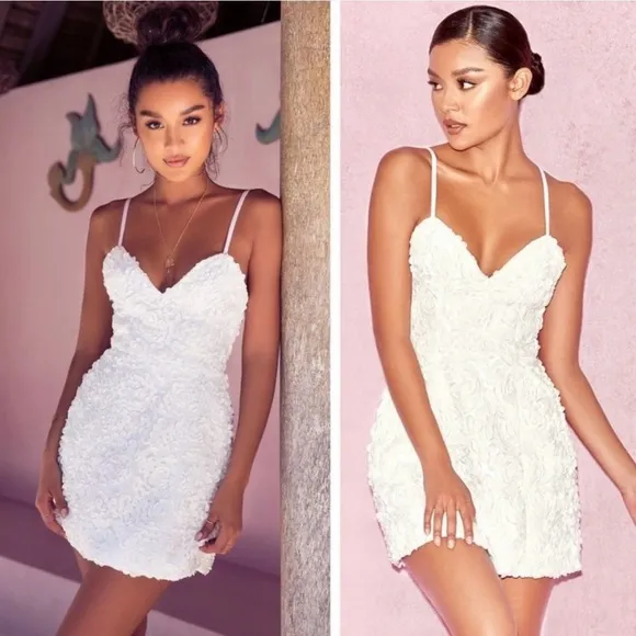 House of CB Desiree Floral Applique Mini Dress - Image 2