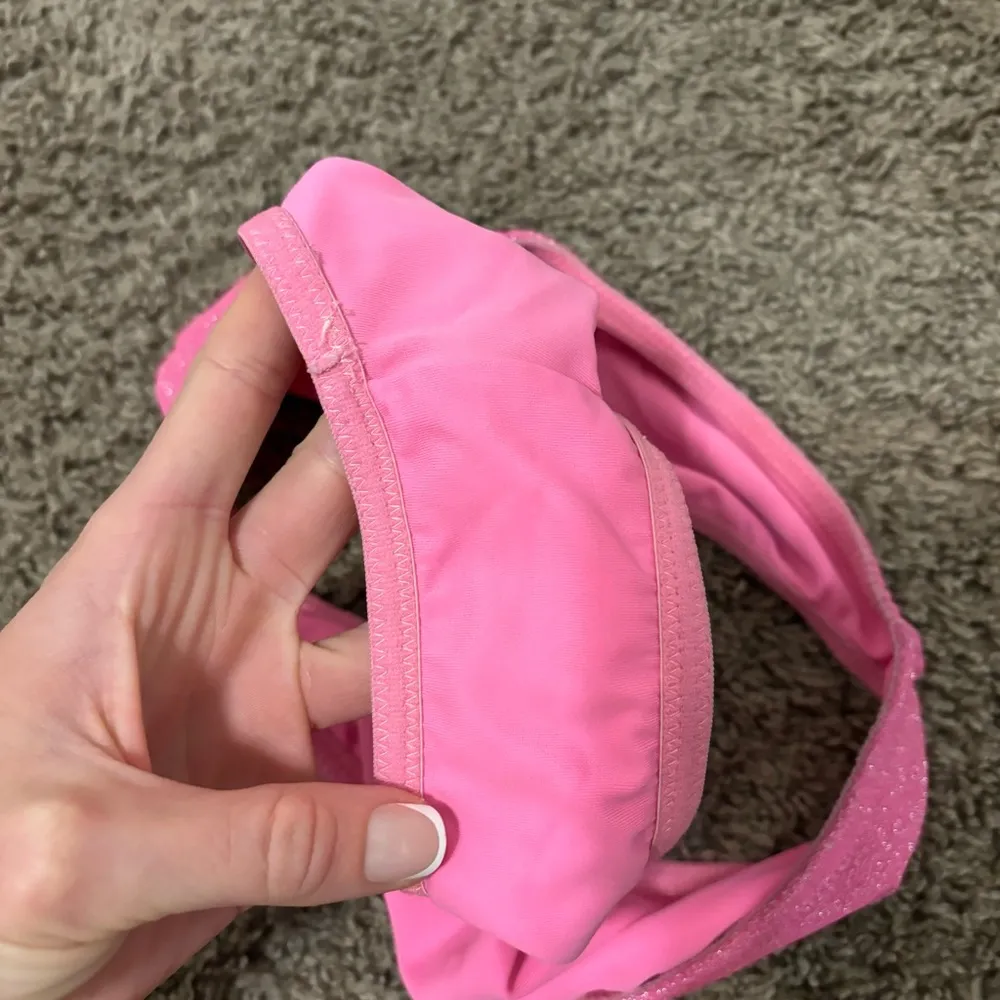 Triangl Pink Sparkly High Waisted Bikini Bottoms - Image 6