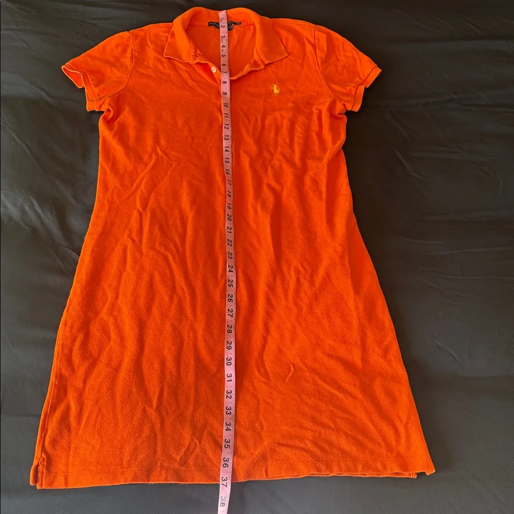 Ralph Lauren polo dress orange size large T shirt dress - Image 8