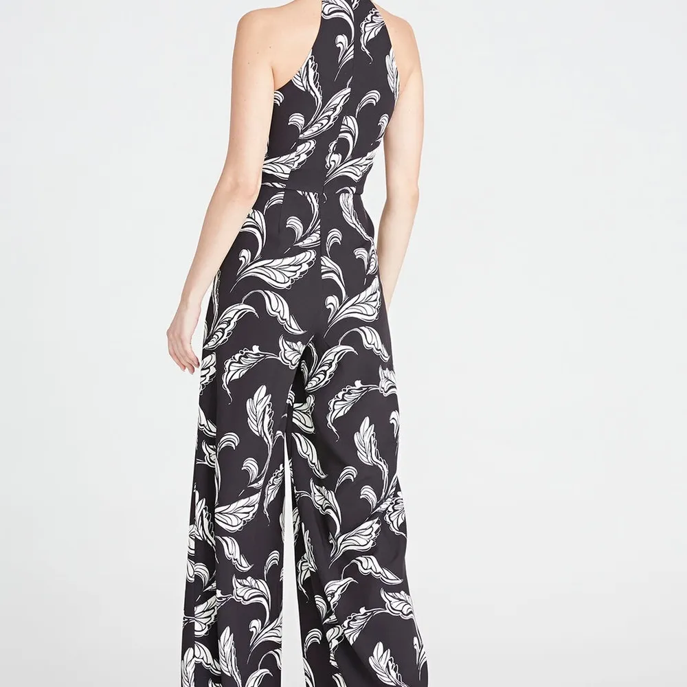Amur | Size 4 | Black & White Floral Rana Jumpsuit - Image 8