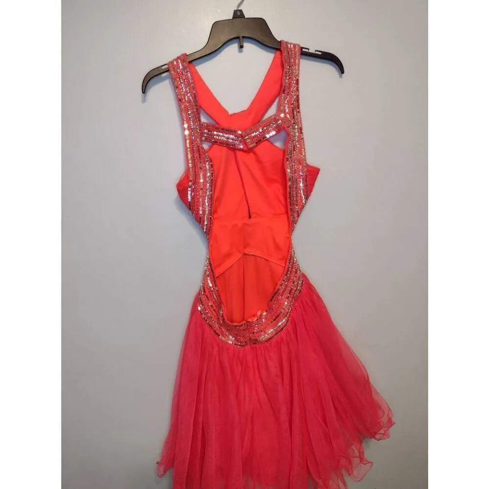 BLONDIE NITES Pink Cocktail Party Prom Dress - Image 4