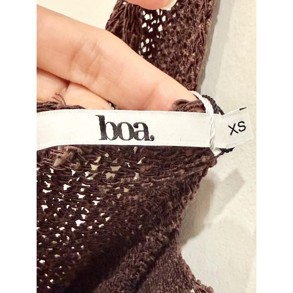 Boa Crochet Knit Plunging V - Image 7