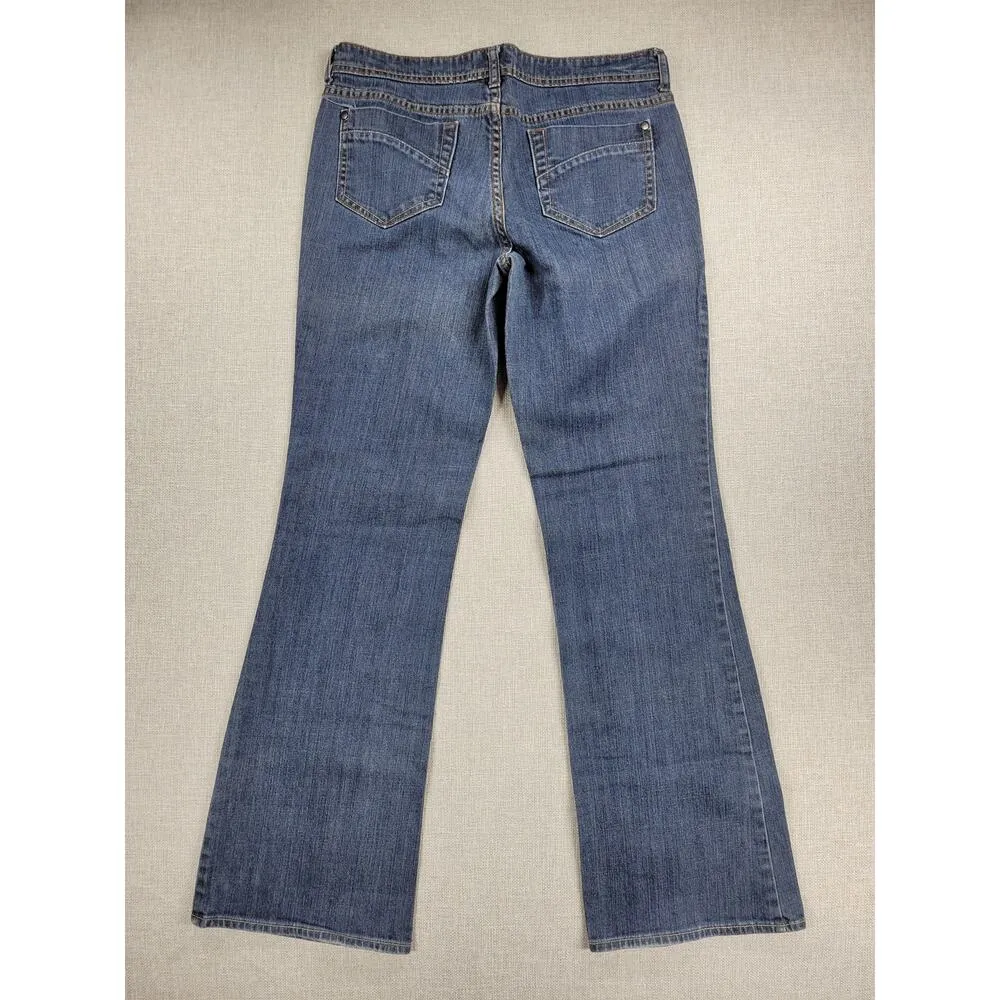 Ana A New Approach Womens Jeans Size 8 Blue Modern Bootcut Medium Wash Denim - Image 2
