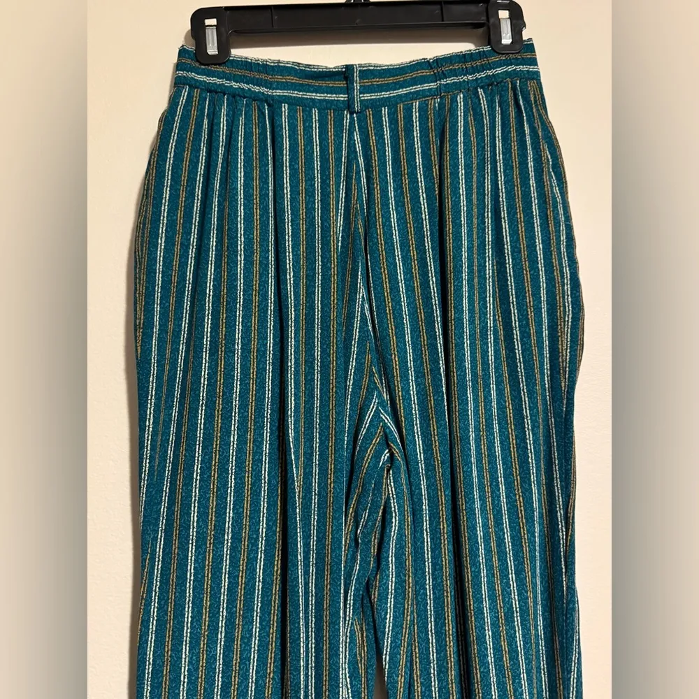 EUC Norton McNaughton Blue, Orange & White Striped Floral Patterned Outfit 6P/8P - Image 14