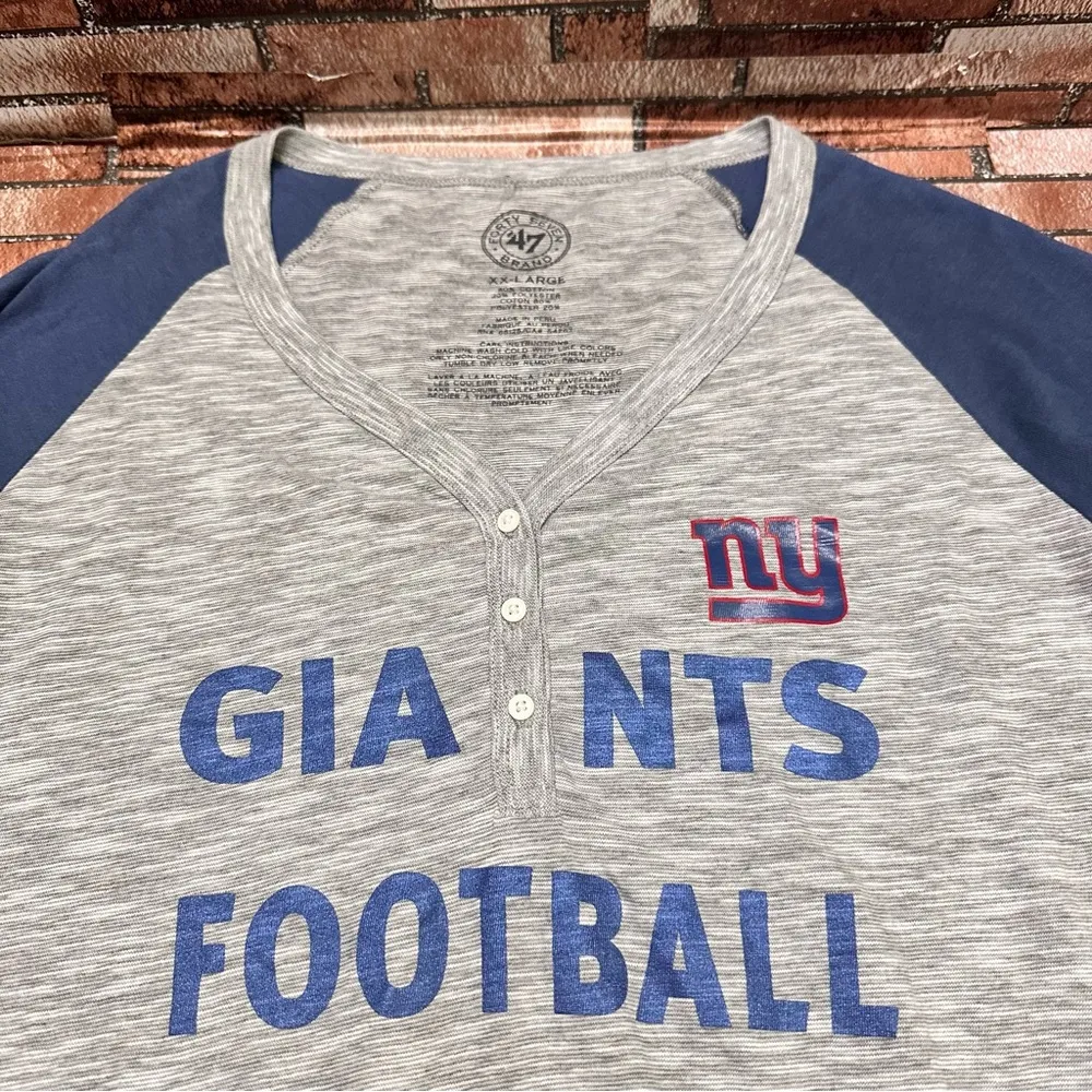 New York Giants Football Raglan Shirt XXL - Image 5