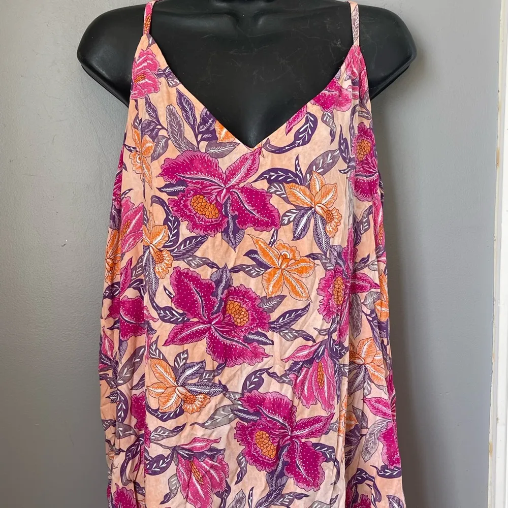 Old Navy Floral Maxi Dress - Pink and Orange - Image 2