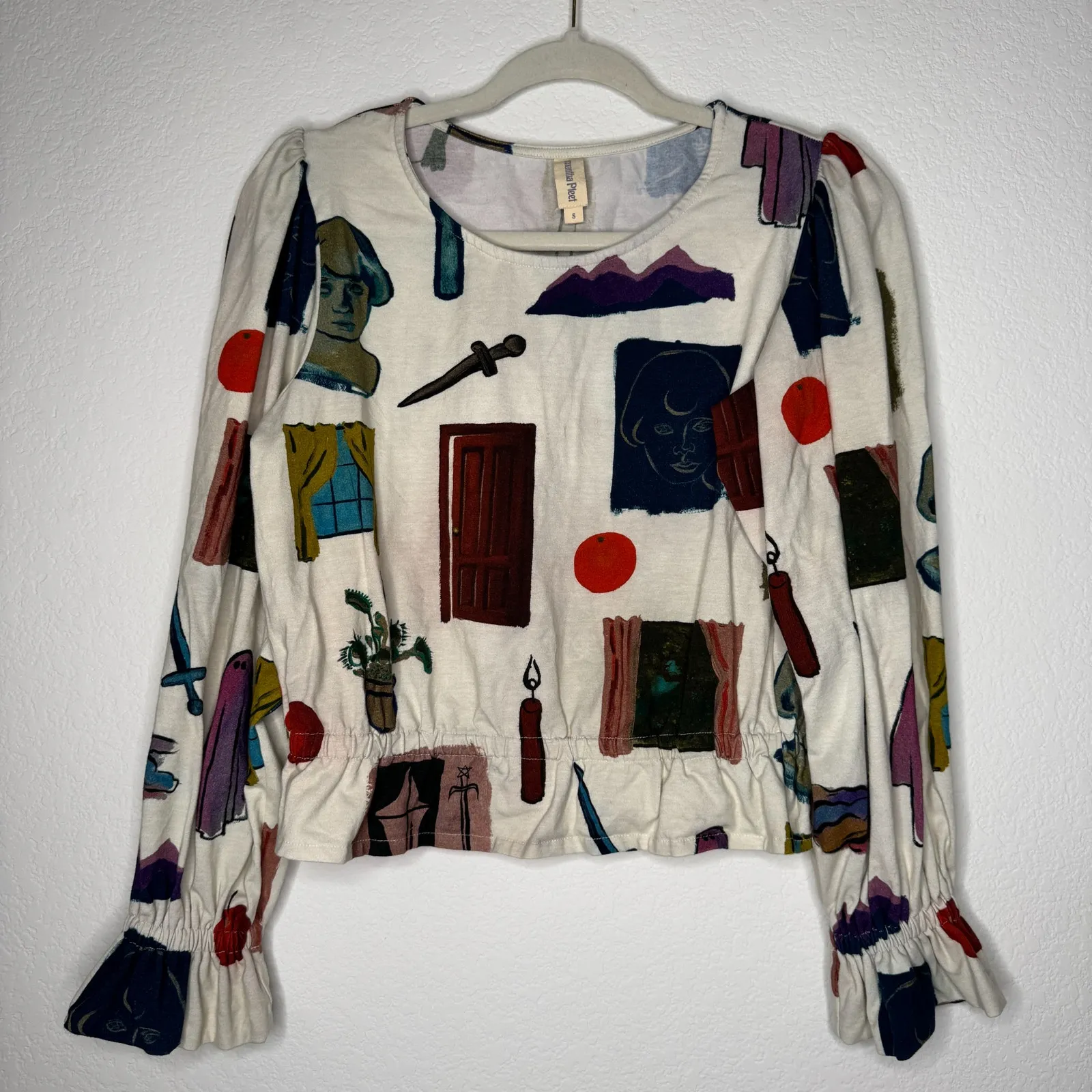 Samantha Pleet Cloud Shirt in Dreaming Print Size L - Image 4