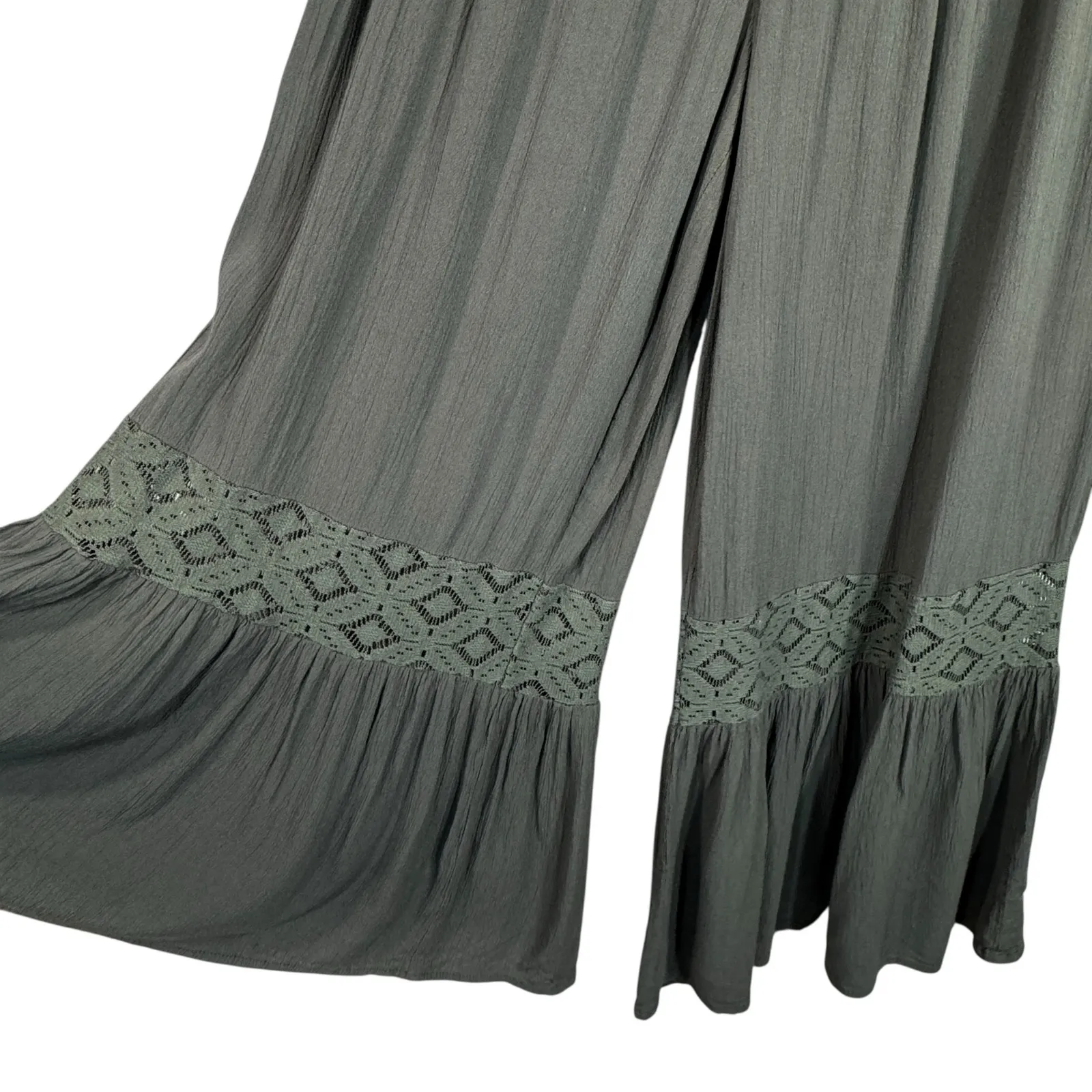 JW Style Small Wide Flare Palazzo Pants Pull - Image 2