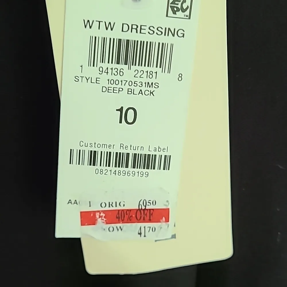 NWT On.34th Elegant Black Pencil Dress Size 10 - Image 4