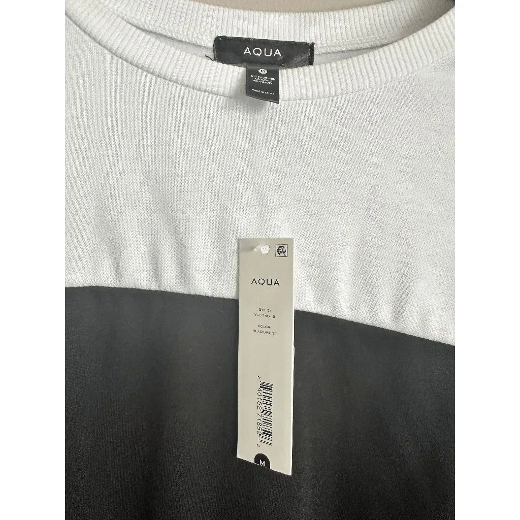 Aqua sweatshirt color block knit midi dress with long sleeves NWT-  Size… - Image 3