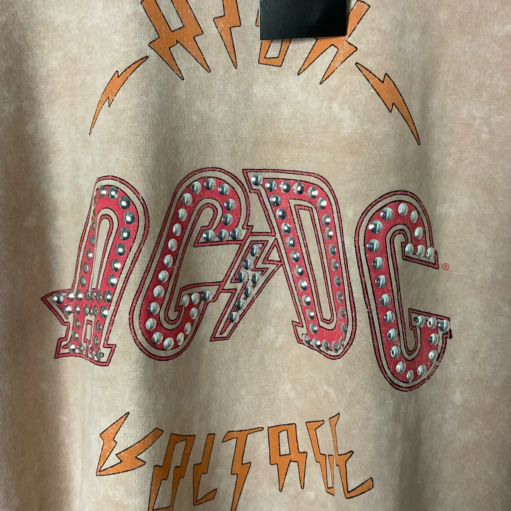AC/DC Graphic Tie Dye Sweatshirt Size Large - Image 3