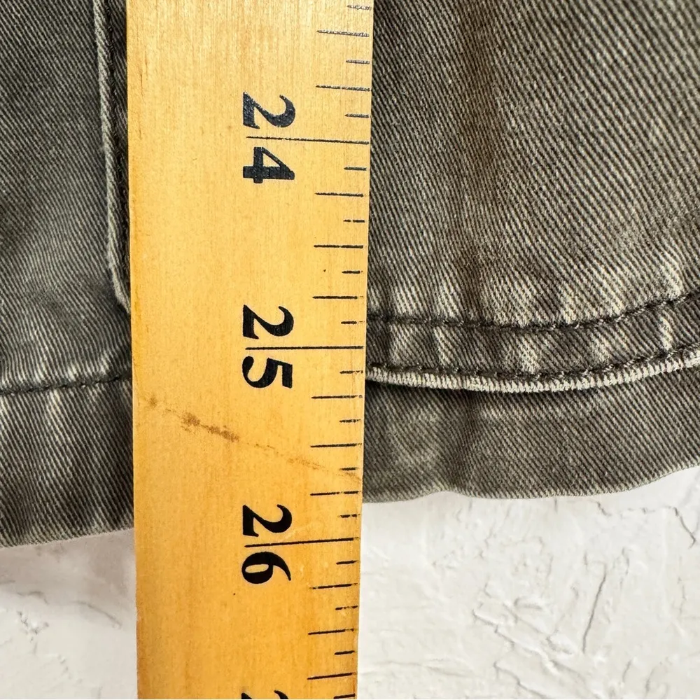 J Crew Green Utility Style Jacket Womens M Casual Lightweight Safari Grunge Fall - Image 7