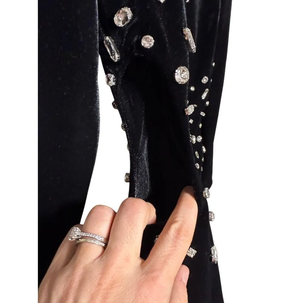 Tuckernuck Hyacinth House Jules Velvet Midi Dress – Women’s Size M Black Size M - Image 4