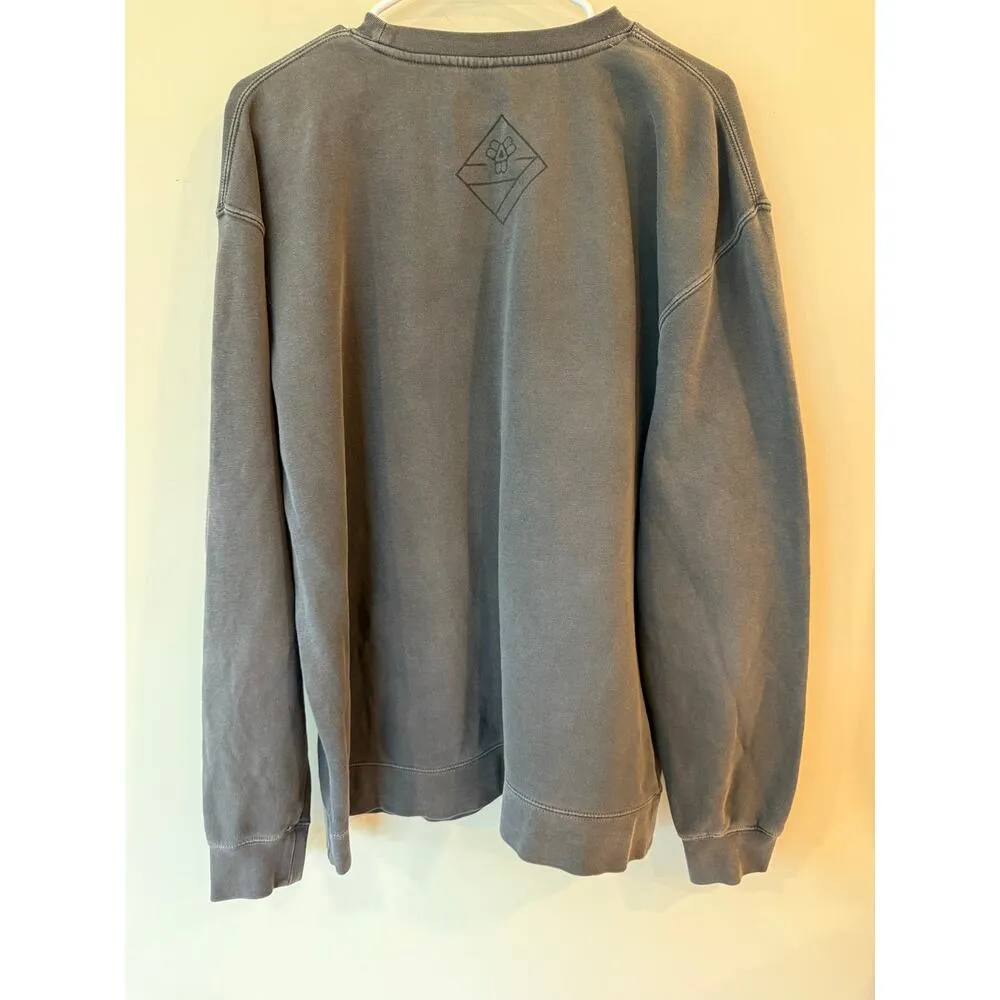 Feed Kids Long Sleeve Graphic Print Pullover Sweatshirt Gray Women's Size XL - Image 2