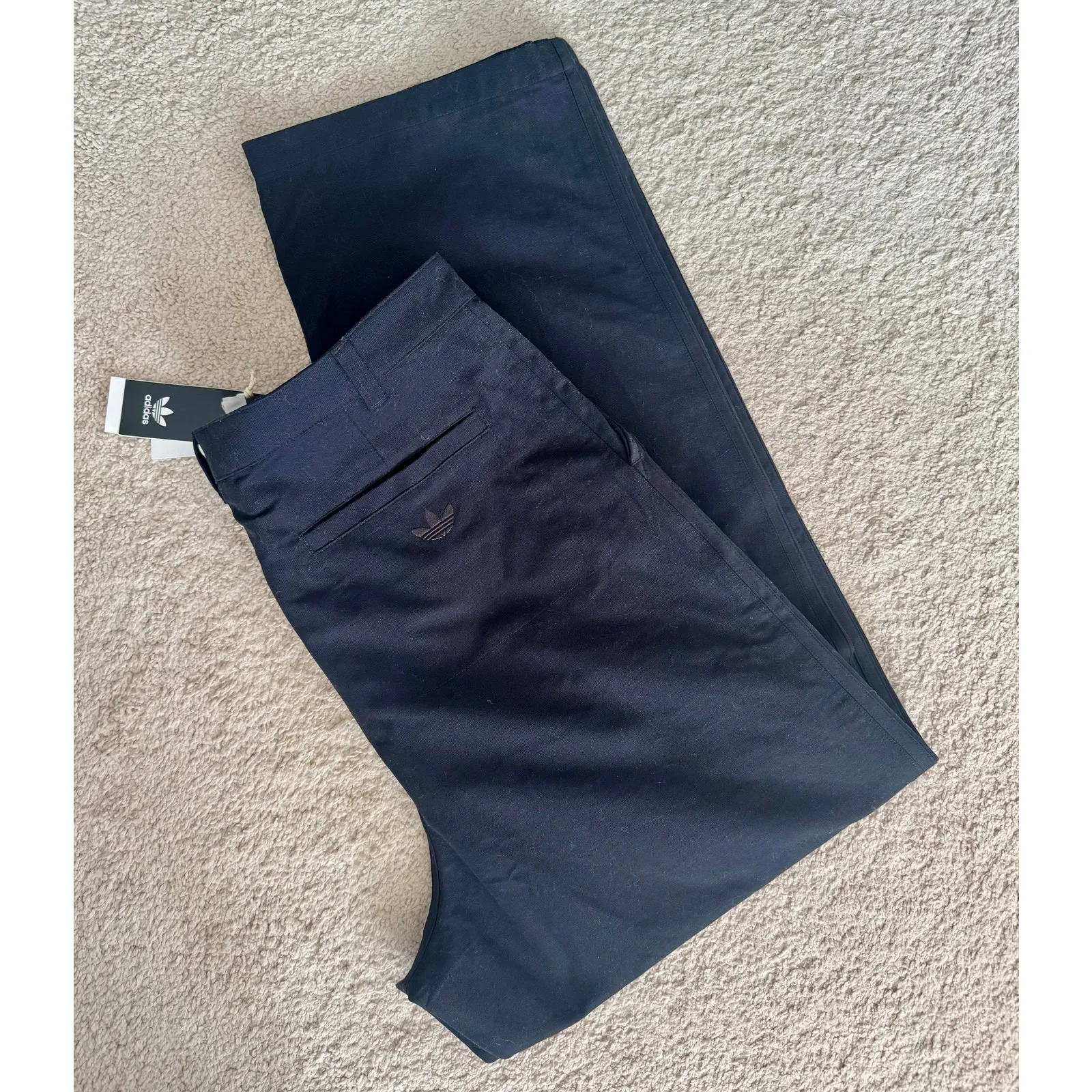 adidas black 3 Stripe Skate Chino Pants unisex sz 34 x 32 IJ0970 NWT - Image 5