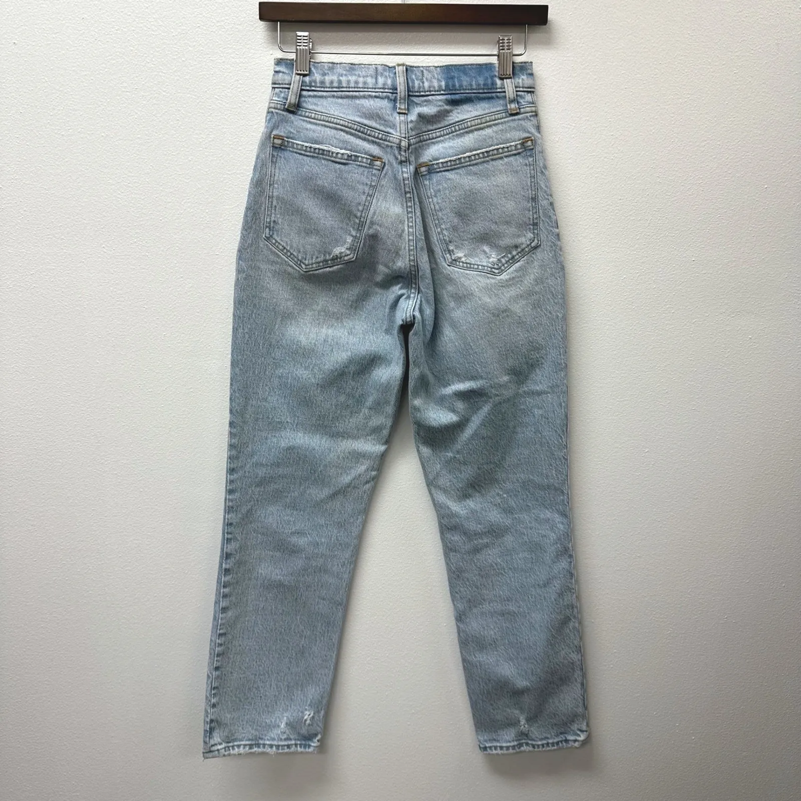 Abercrombie & Fitch The 90s Ultra High Rise Straight Curve Love Jeans Size 26 - Image 5