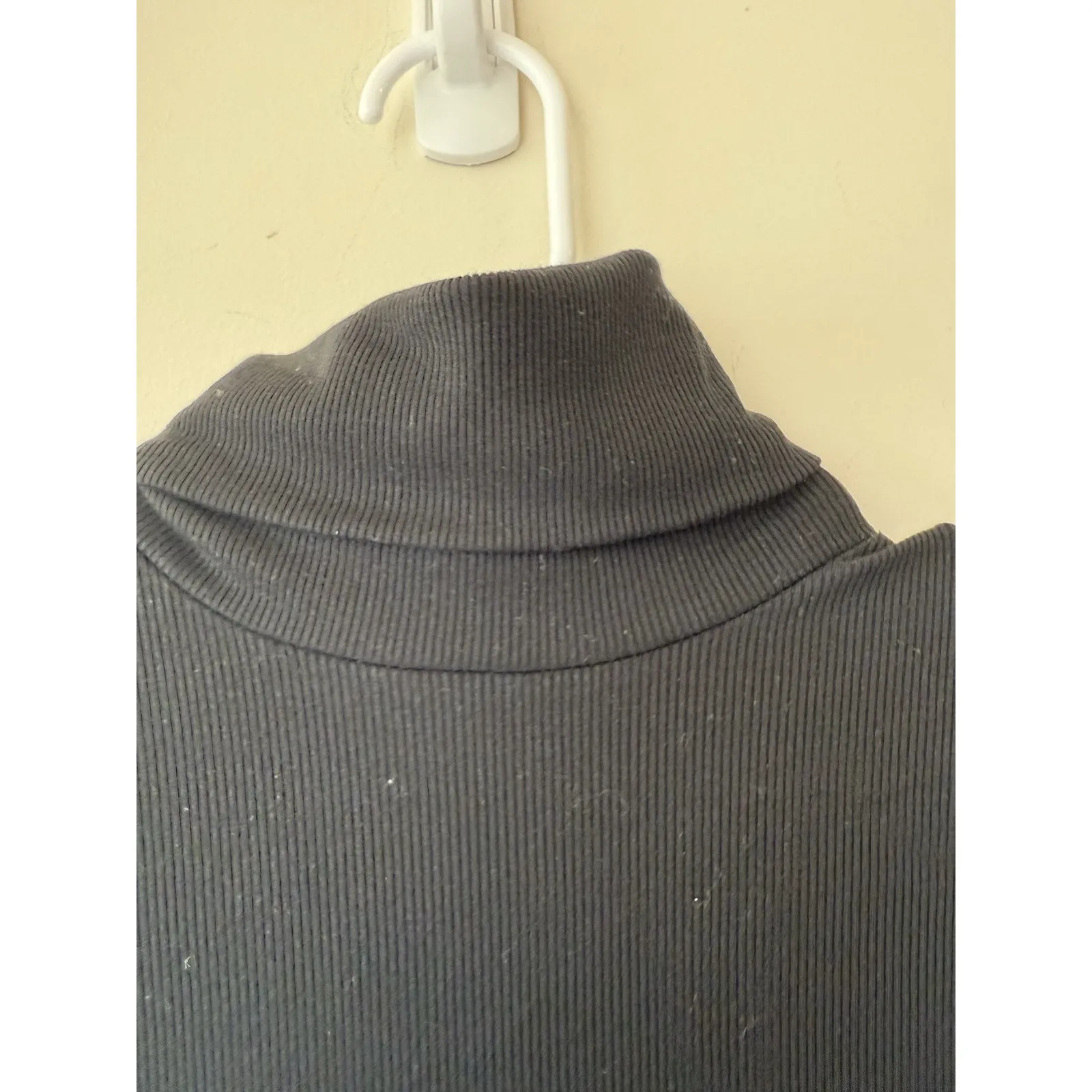 Polo Ralph Lauren Black Rib Knit Turtleneck Sweater Large Classic Minimal preppy - Image 5