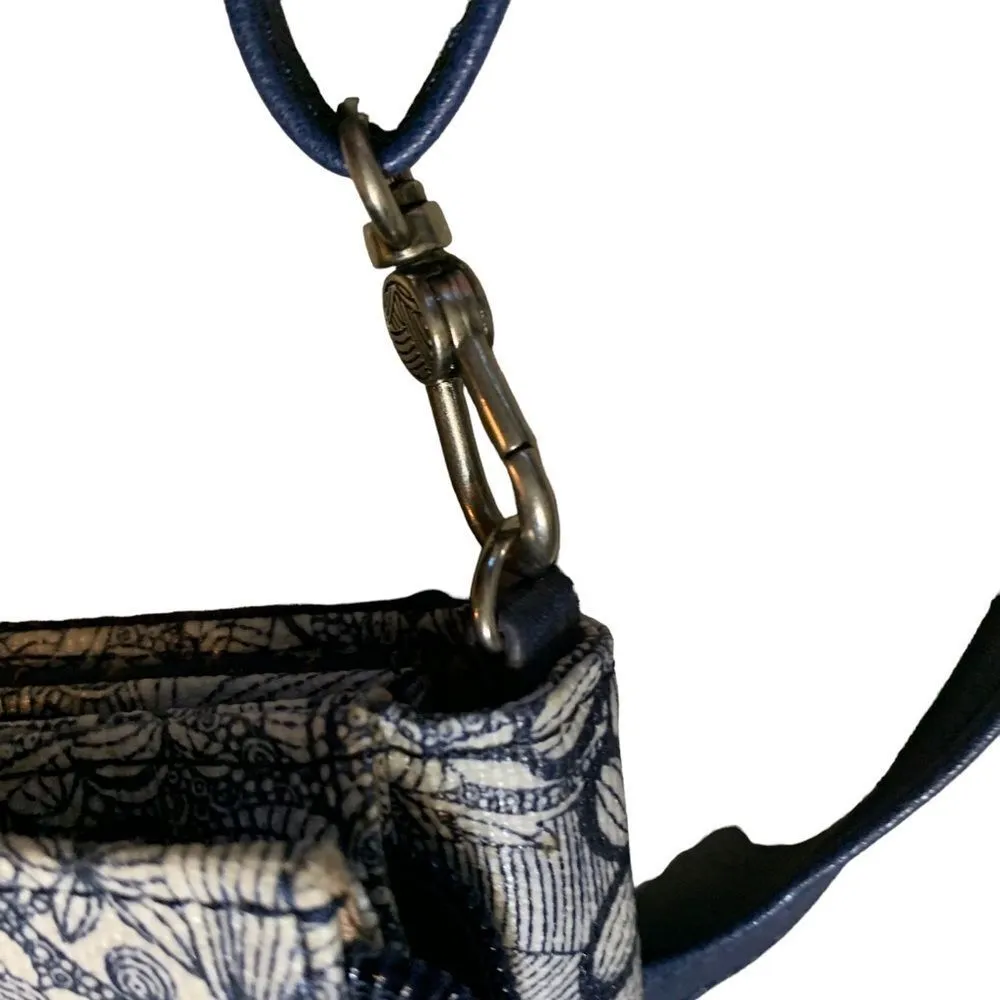 Sakroots Campus Mini Crossbody‎ Blue White Floral - Image 5