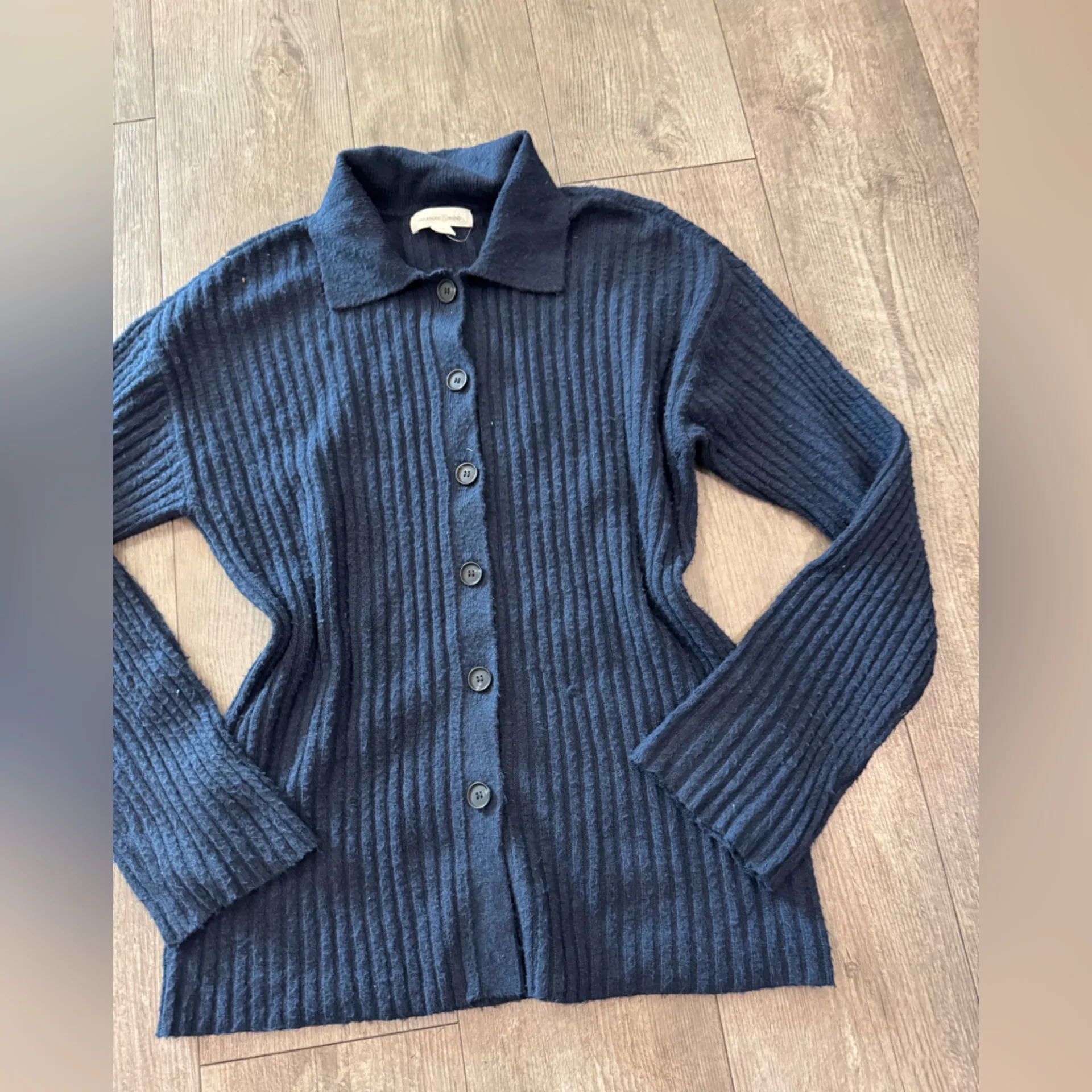 Treasure & Bond Navy Button-Down Shirt cardigan - Image 7