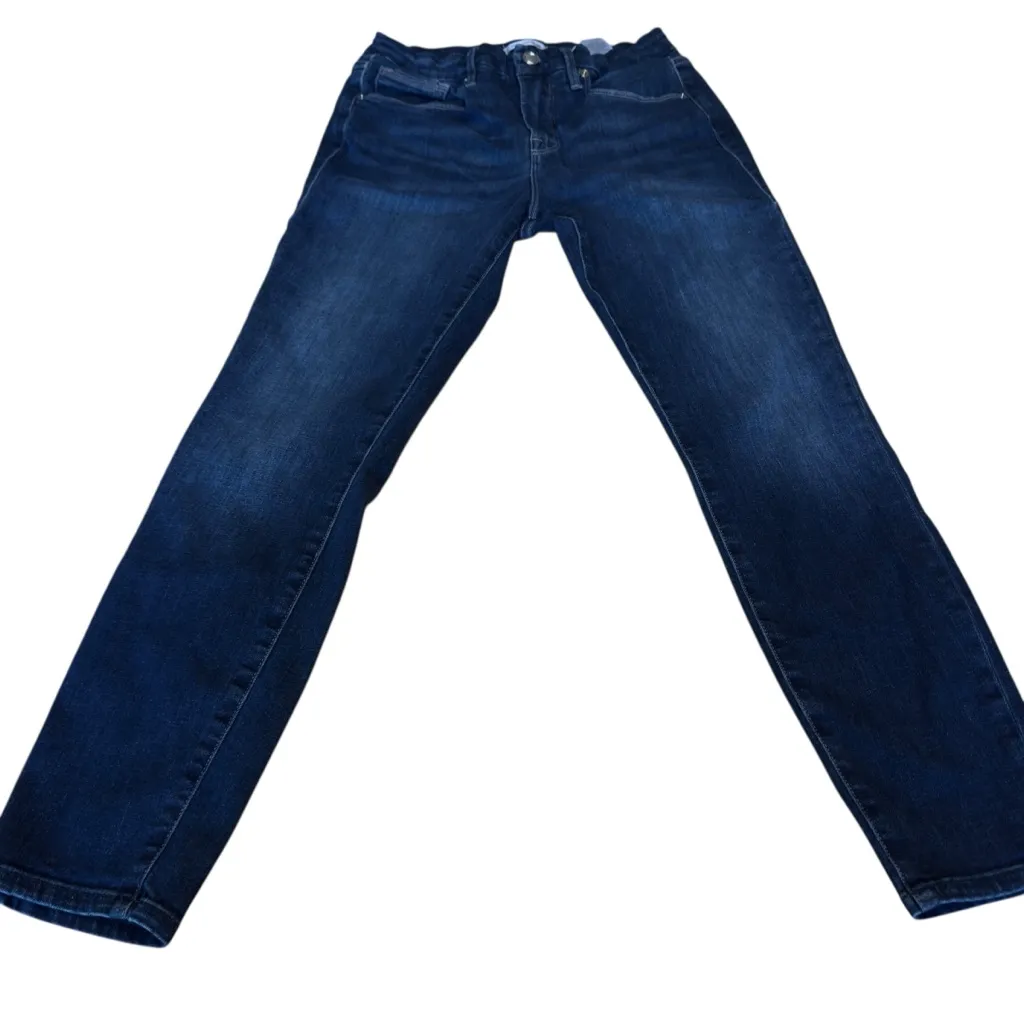 Good American Good Legs Crop Dark Wash Stretch Skinny Denim Jeans 8 29 gap proof - Image 5