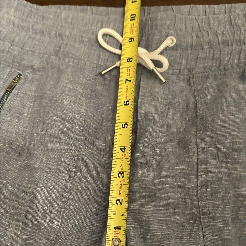Athleta Blue Chambray Cabo Linen Jogger Pants Size 4 Style#: 530642 - Image 6