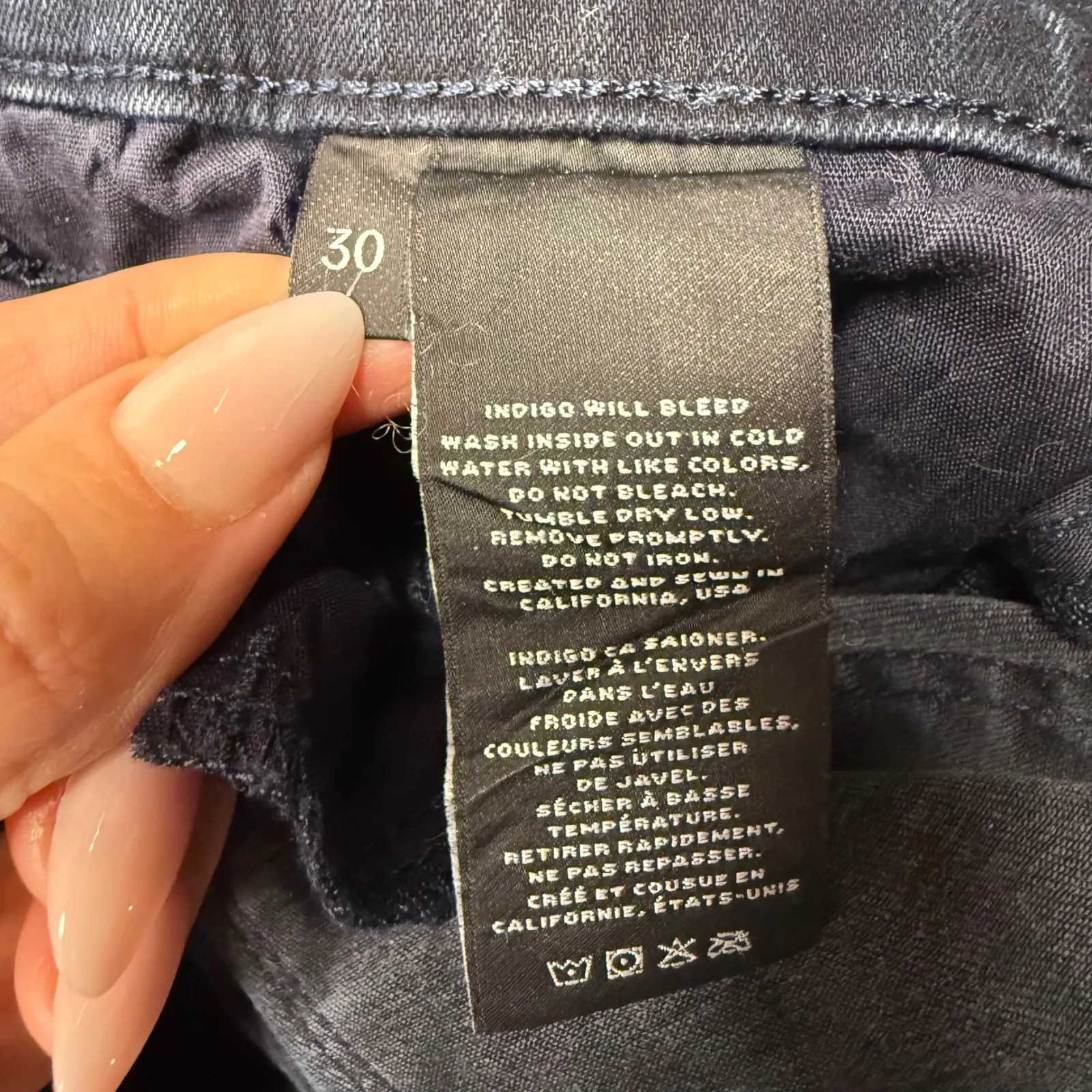 J Brand Skinny Leg Jeans Elemental Dark‎ Wash Women's Size 30 - Image 11