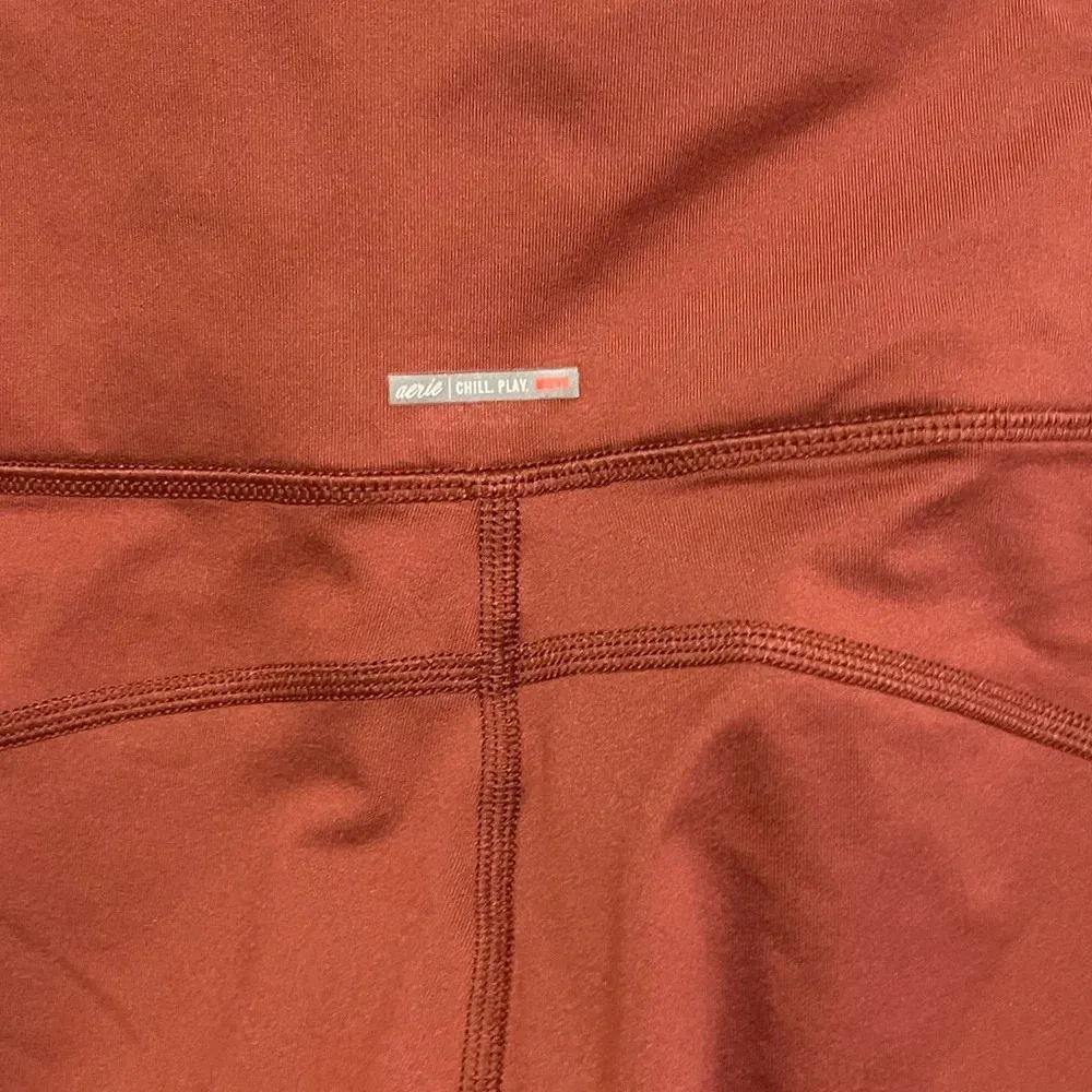 Aerie Chill Play Move orange/pink high waist full length leggings Medium - Image 3