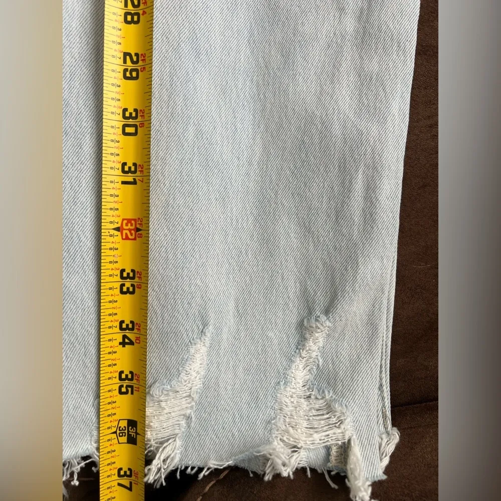 VERVET LOS ANGELES Light Blue Distressed Women's Jeans Size 26 - Image 11