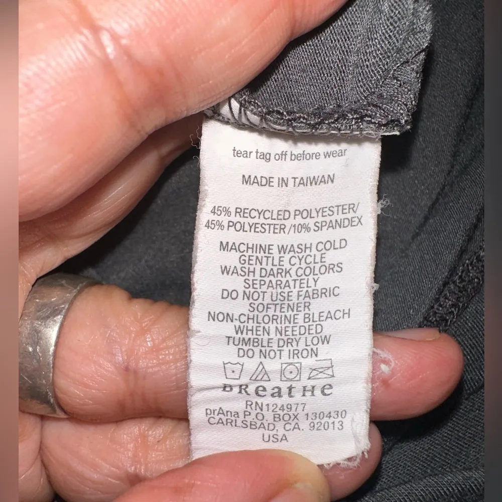 EUC Prana Charcoal Gray Sheath Knee Length Dress Long Sleeve Sz XS - Image 8