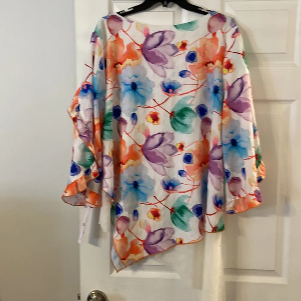 IC Collection Women Shirt size XXL Made in USA very colorful length 32” bust 50” - Image 5