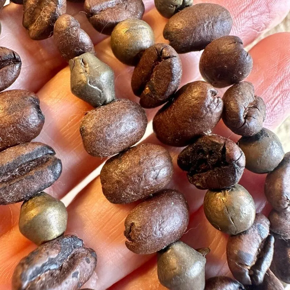 coffee bean multi strand bracelet Brown - Image 2