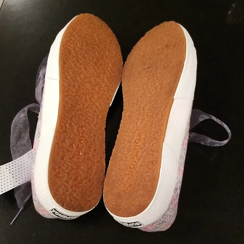 💕LOVESHACKFANCY x SUPERGA💕 Classic Sneaker ~ Lavender Blooms Floral US 7.5 NWT - Image 15