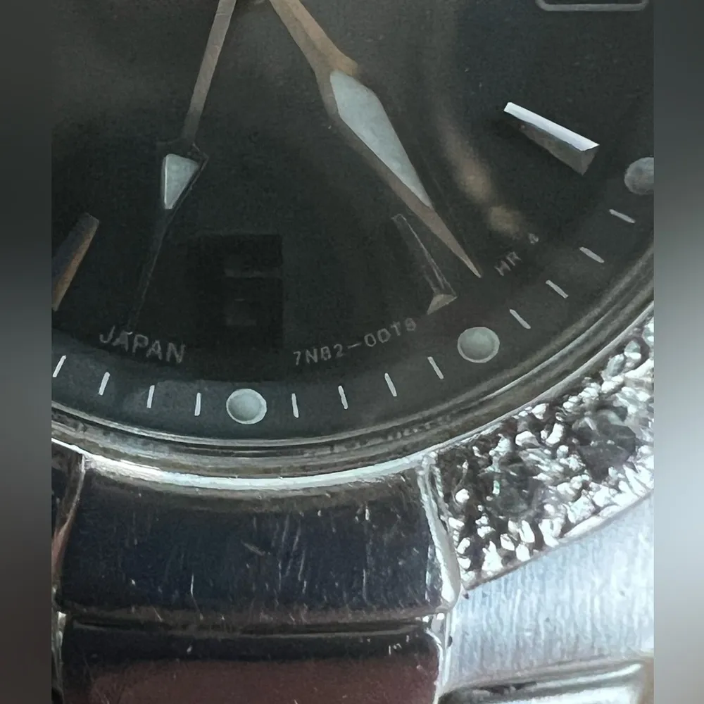 Seiko Coutura Ladies Watch RARE Diamonds Black Pearl Dial Stainless Bracelet - Image 9