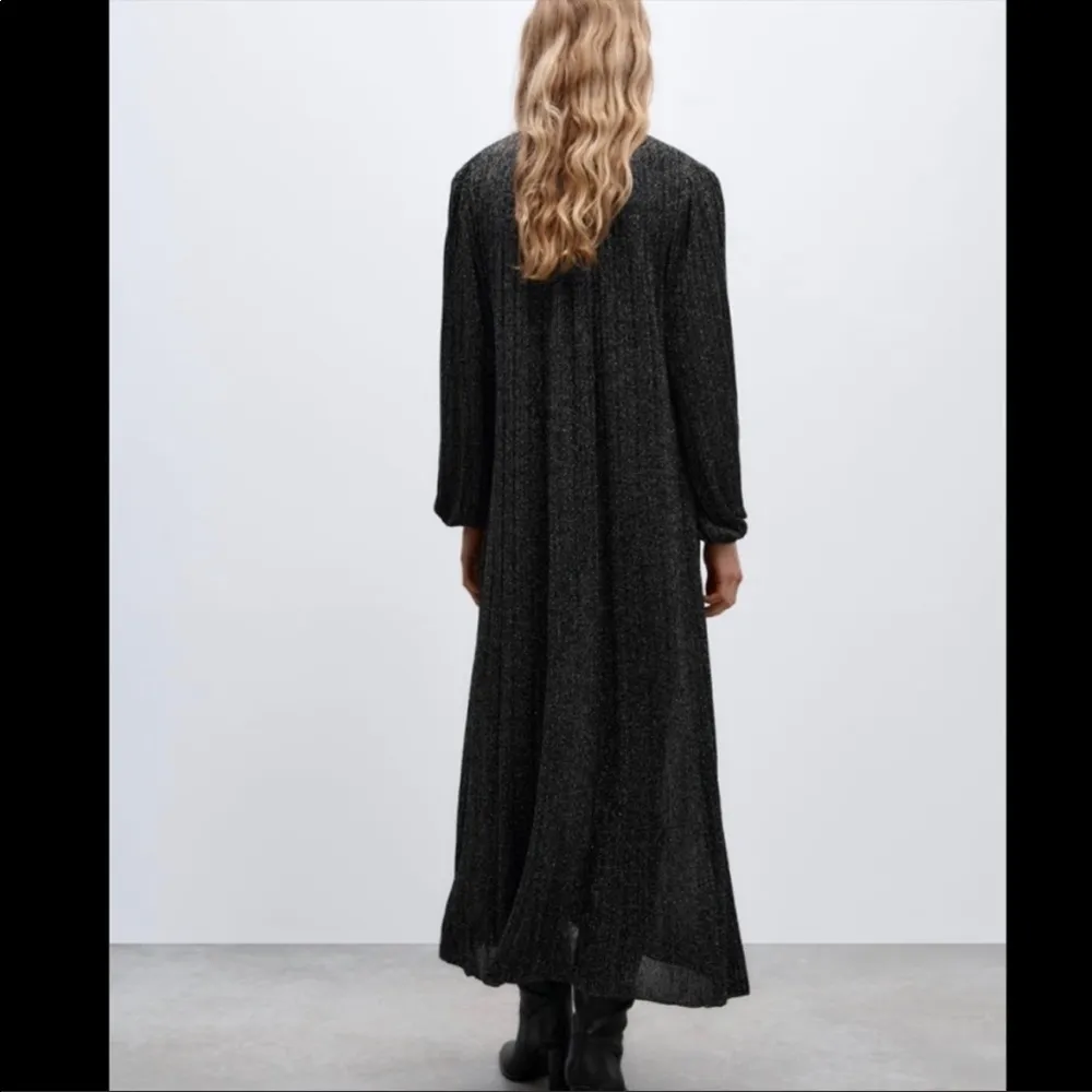 Zara knit dress with metallic thread - Image 3