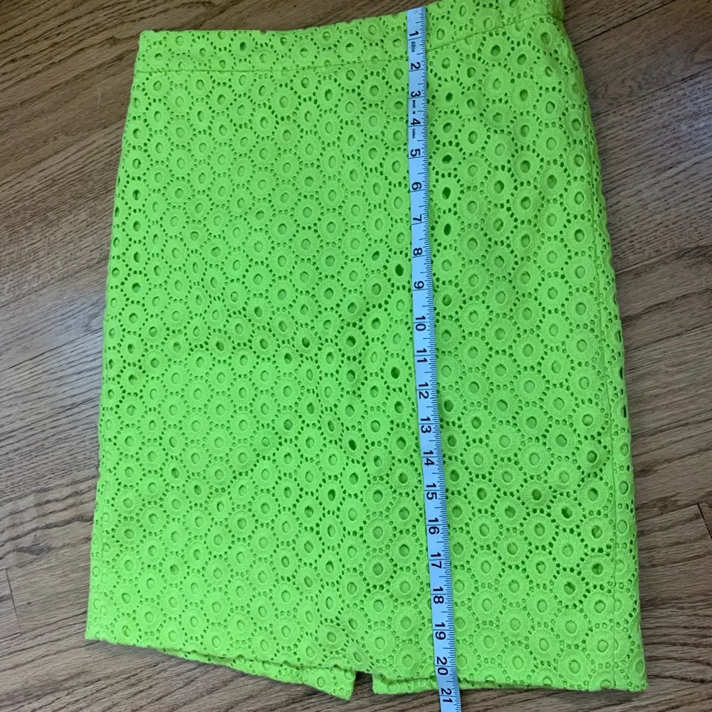 J.Crew | Kiwi Eyelet No.2 Pencil Skirt NWOT - Image 5