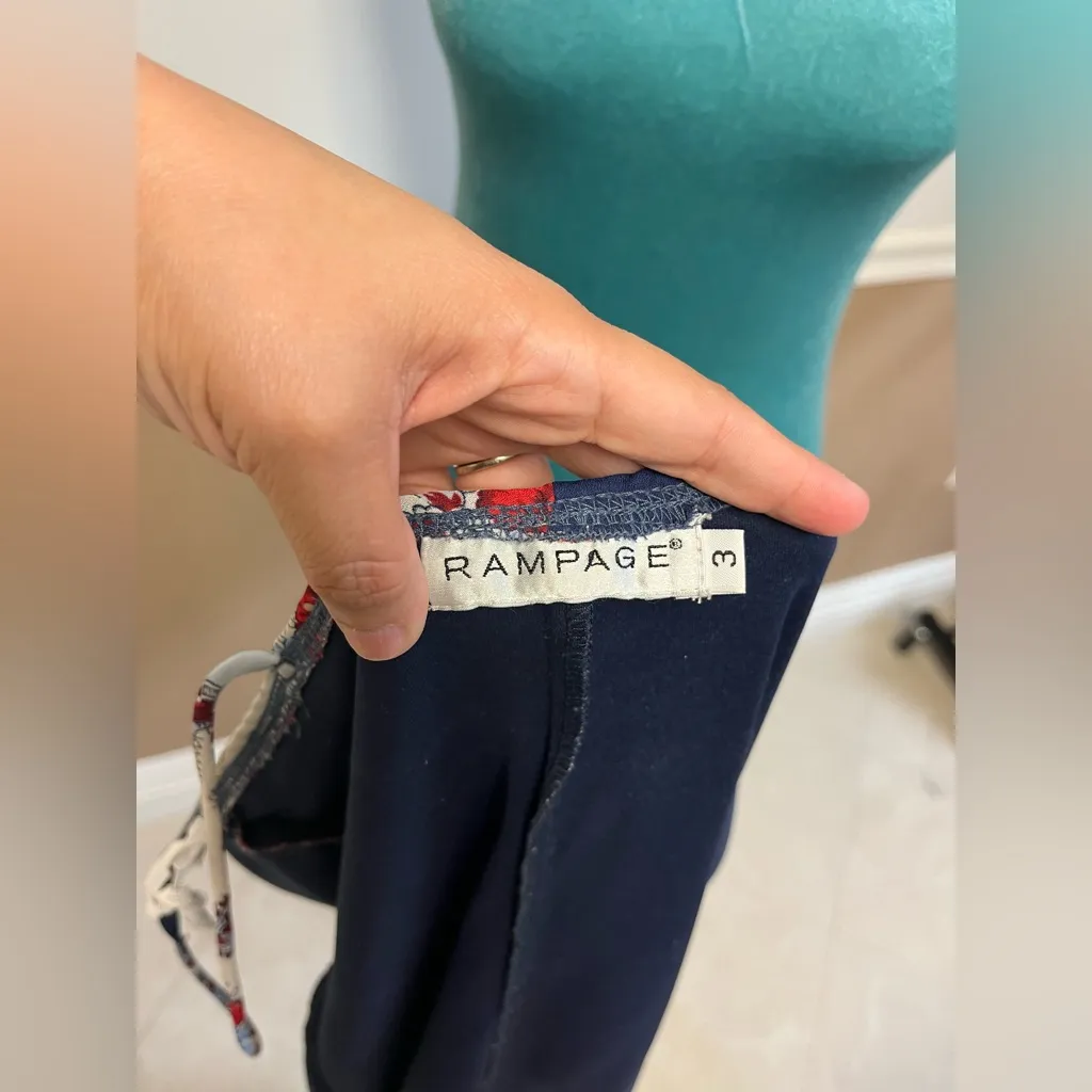 Vintage Y2K Rampage Patchwork Bandana Handkerchief Midi‎ Dress Sz 3 - Image 6