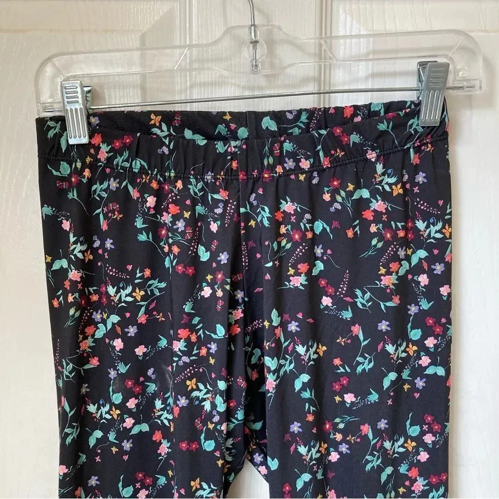 ADIDAS DH4240 Floral Full Length Leggings Black Size Small - Image 4