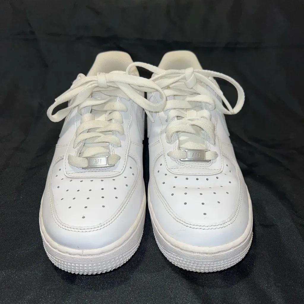 Nike Air Force 1 White Sneakers Women’s US 8 - Image 3