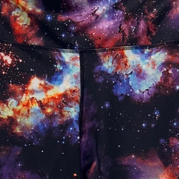 Avia Capri Leggings Large Galaxy Print Gym Workout Activewear Yoga Performance - Image 9