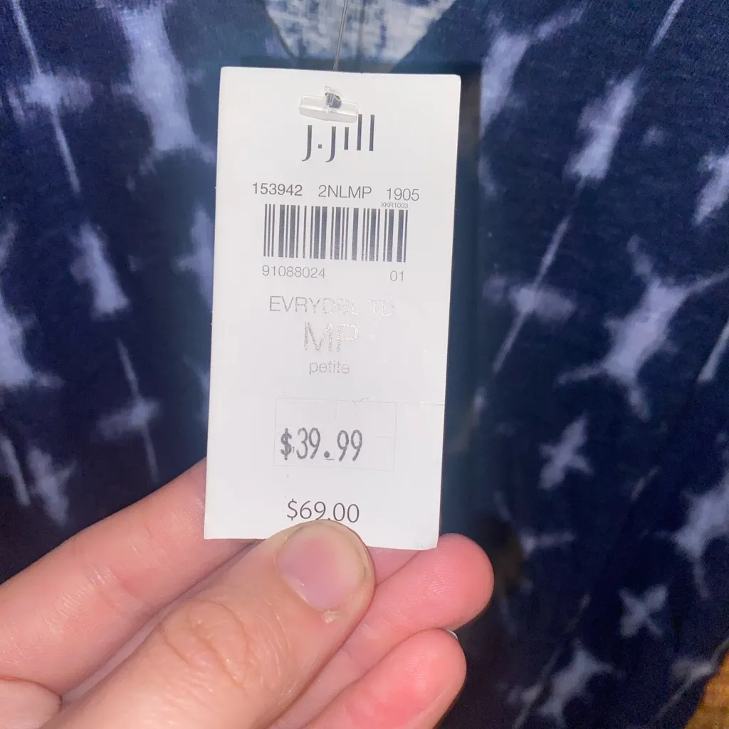 J.JILL purejlll tie dye mini dress petite medium new with tags - Image 7