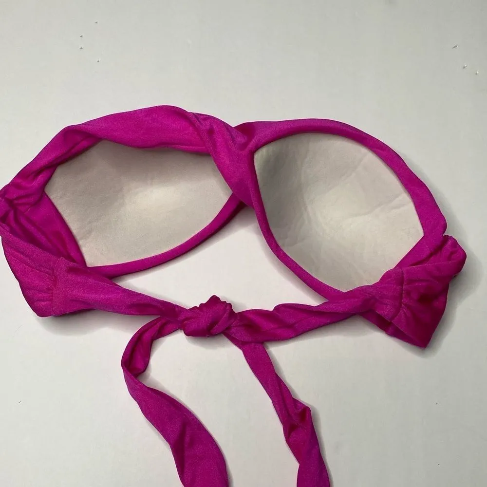 Luli Fama Twist Bandeau Bikini Top - Image 4